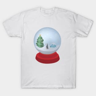 Snow Globe Penguin T-Shirt